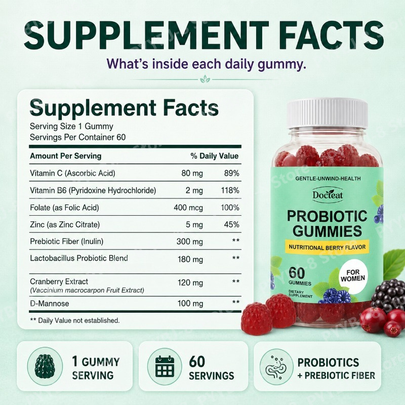 Gomas Probióticas para Mulhere - Probiotics Women Health avaliação e preço