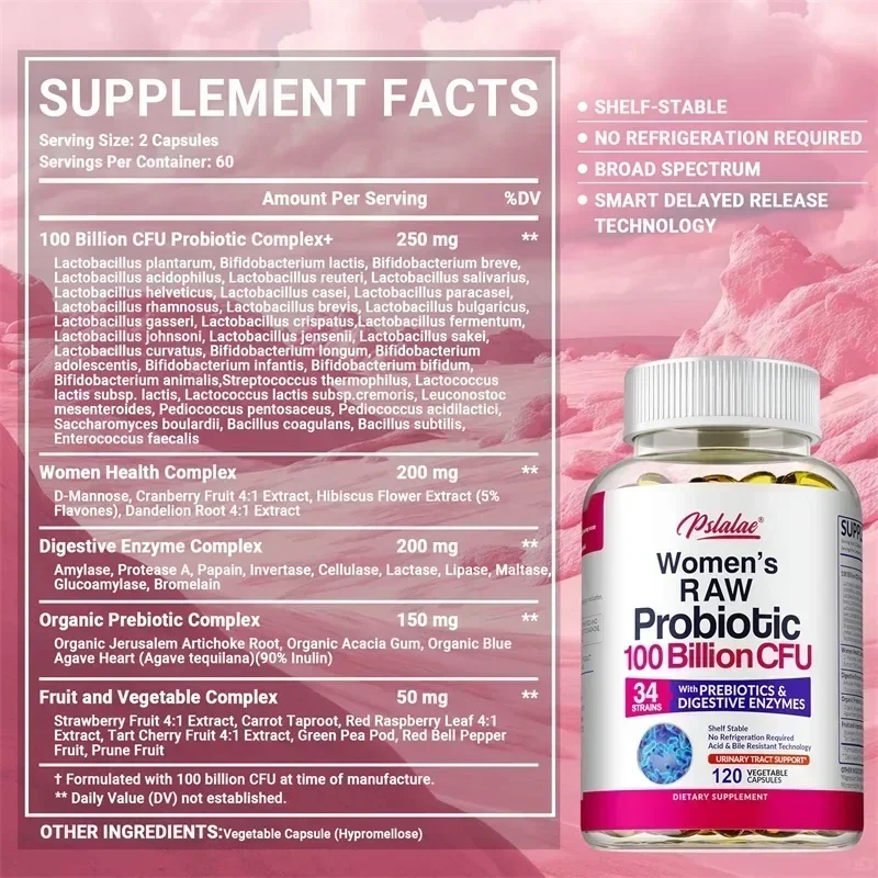 Probióticos crus para mulheres - Probiotics Women Health avaliação e preço
